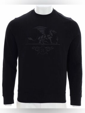 Hermes Men's Black Sweater -Size Small